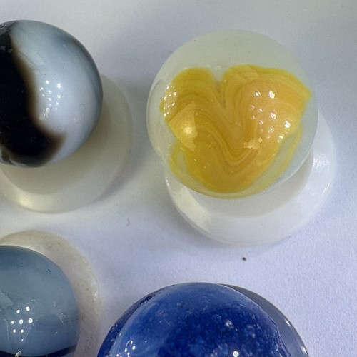 Lote 8 Vintage? MÁRMOLES AKRO? PARCHE DE ÁGATA REMOLINO? Producto amarillo mármol UV19 - Imagen 9 de 15