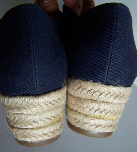 NEW Lifestride Velocity KEATON Lo Wedge Cross Strap Navy Blue Womens Shoes sz 6M - Picture 3 of 12