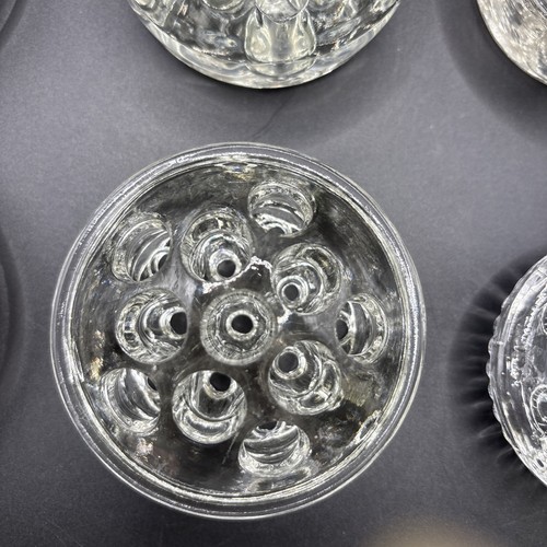 12 Vintage Glass Flower Frog Arranger Assorted Sizes - Picture 7 of 24