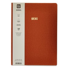 Pen+Gear Journal, Simulated Brown Leather, 7.5" x 10.2", 160 Lined Pages