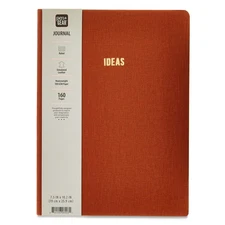 Pen+Gear Journal, Simulated Brown Leather, 7.5" x 10.2", 160 Lined Pages