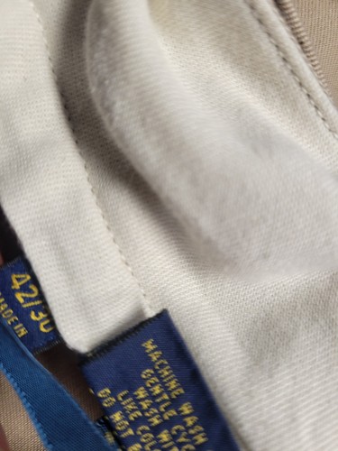 Polo Ralph Lauren uomo 42x30 kaki classico chino bottoni fly cotone - Foto 4 di 6