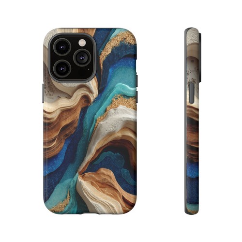 For iPhone | Samsung Galaxy | Pixel Phone Case - Blue Marble Resin Print - 第 58/239 張圖片