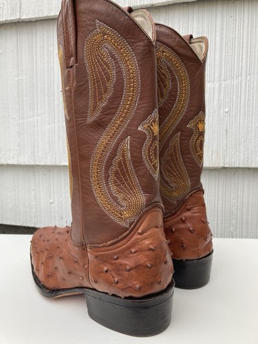 Armahtz Mexico Cowboystiefel echtes Straußenleder ausgefallen genäht Handarbeit 26 - Bild 4 von 14