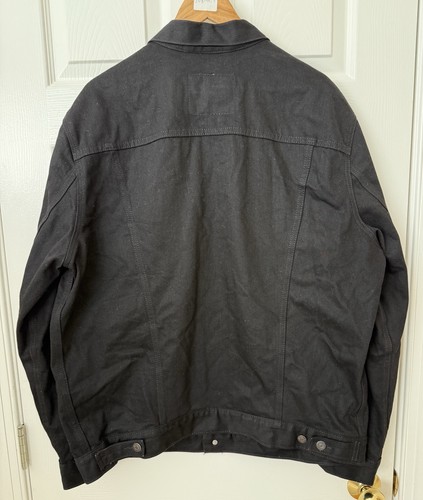 Levi's Giacca Camionista Denim Nero Uomo XXL *EUC* - Foto 5 di 8