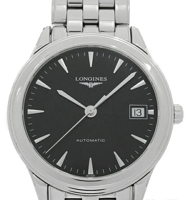 LONGINES Flagship L4.774.4.52.6 Automatic 35mm Box Papers Black Men's Watch