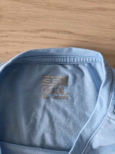 Mens 32 Degrees Basic Pocket Cotton Tee T-Shirt Short Sleeve Light Blue Medium M - Bild 2 von 6