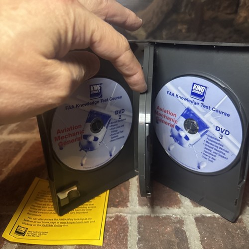 King Schools Aviation Mechanic General 3 DVD Knowledge FAA Knowledge Test Course - Foto 6 di 9