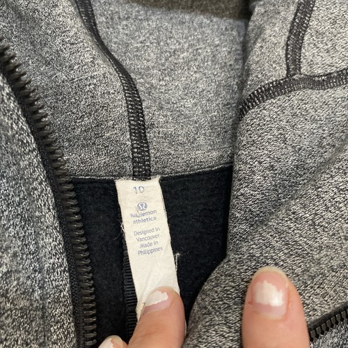 Lululemon Women's Scuba Full Zip Hoodie Jacket Gray Size 10 - Picture 5 of 10