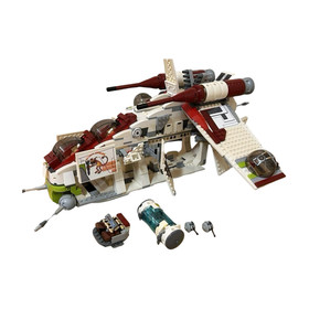 LEGO 7676 Republic Gunship NO MINIFIGURES Star Wars Instructions Used