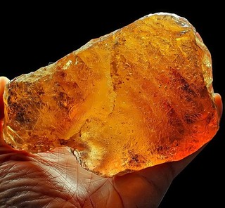 2355Ct VVS Yellow Golden Champagne Imperial Topaz Specimen Facet Rough YTHV25