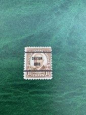 timbre usa scott 1 1/2 cent 1930 pre oblitéré dayton ohio