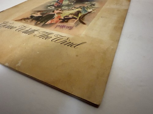 Vintage GONE WITH THE WIND Souvenir Color Program 1939 9x12 Clark Gable r - Picture 8 of 11