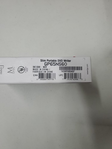 NEU, LG - GP65NS60 Externes Tragbares Laufwerk 8X DVD+/-RW Brenner USB 2.0, Silber - Bild 3 von 3