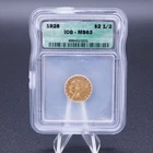 US 1928 Indian Head $2.50 Gold Quarter Eagle ICG MS63 $2.50 Coin BU