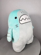 14" Samezu Teal Tiger Shark Mochi Plush
