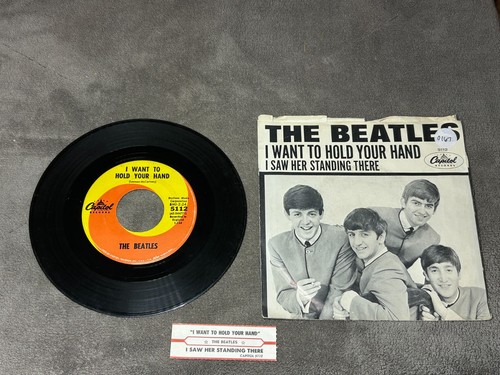 The Beatles - I Want to Hold Your Hand / I Saw Her Standing There - Capitol - EX - Imagen 2 de 2
