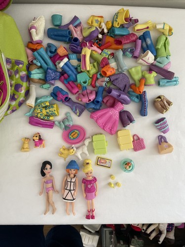 Early 2000’s POLLY POCKET LOT Dolls Polly Pocket Accessories Animals, and bag - Picture 3 of 7