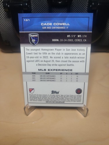Cade Cowell /25 2023 Topps Chrome MLS San Jose Earthquakes USMNT - Picture 4 of 4