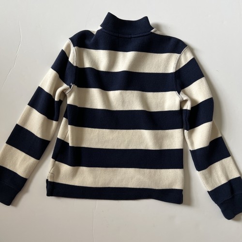 Polo Ralph Lauren Boys 1/4 Zip Pullover Sweater Sweatshirt Size 7 Blue White - Picture 6 of 8