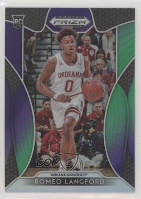 2019 Panini Prizm Draft Picks Purple & Green /199 Romeo Langford Rookie RC 7m3
