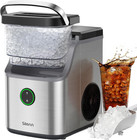 Portable Nugget Ice Maker with Self-Cleaning and 33Lbs/24H Capacity