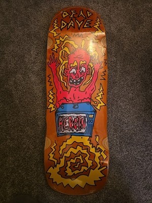 Heroin Skate Deck Dead Dave TV Casualty Brand New GLOW Rare