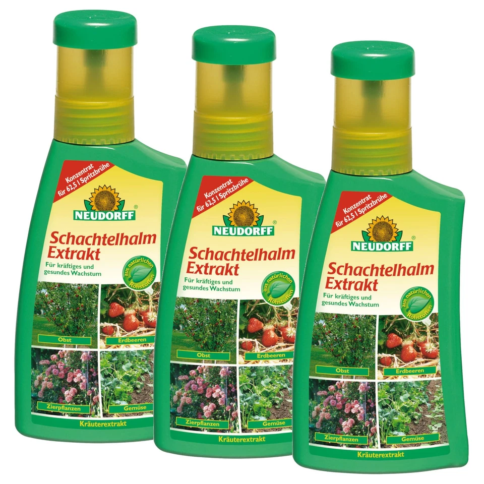 Neudorff Schachtelhalm Extrakt 3x 250 ml - gesundes Wachstum Pflanzen Stärkung