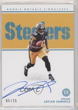 2018 Encased Rookie Notable Signatures Sapphire /25 Jaylen Samuels Auto RC