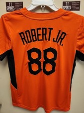 Luis Robert Jr. Majestic Athletic youth 2 button orange fashion jersey - SEWN! M