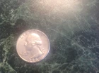 1964-D Washington Quarter (fl yellow/pink)