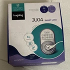 hugolog JU04 Keypad Smart Lock Keyless Entry Satin Silver Metal Door