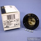 Leviton California Twist Locking Flanged Inlet Plug Non-NEMA 50A 480V CS84-75