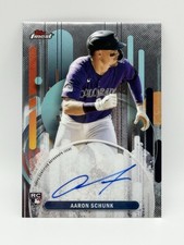 2025 Topps Finest Aaron Schunk RC Auto FA-AS Colorado Rockies