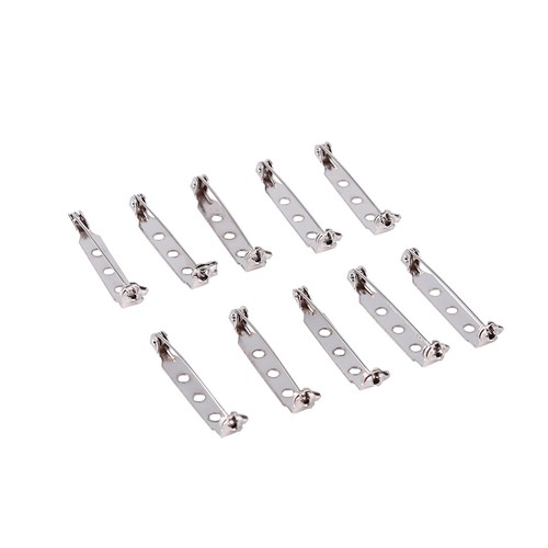 50 Stck. Stangennadeln Brosche Verschluss Rückseite Sicherheitsverschluss Rollen Zum Selbermachen Handwerk 32 mm BS - Bild 7 von 22