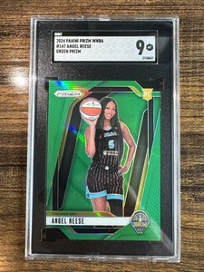 2024 Panini Prizm WNBA Green Prizm #147 ANGEL REESE Sky RC Rookie SGC 9 MINT