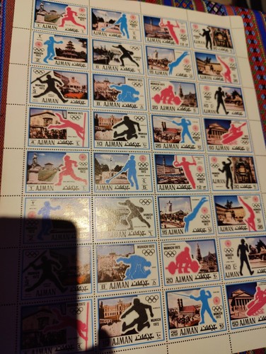 4 Sheets/93 Stamps + Poster Sheet Ajman/Fujeira OLYMPICS Perfect Unused - Picture 9 of 17