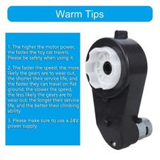 High Torque 24V RS550 Motor Gearboxes For Kids Electric Off Road Vehicle