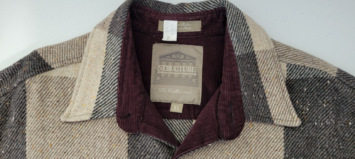 Vintage  Le Collezioni Structure Outer Shirt / Jacket. Wool Blend.  Size XL - Picture 4 of 12