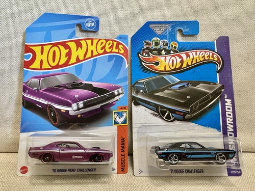 🔥Hot Wheels ‘70/‘71 Dodge Challenger~Mystery Car~Walgreens~Showroom~Set of 3 - Picture 4 of 7