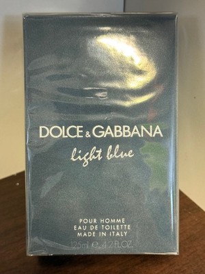 4.2oz Dolce & Gabbana Light Blue for Men Eau de Toilette *New Sealed Authentic*