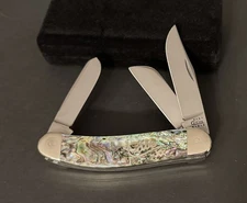 🔥 2001 Case XX TB8339 Abalone Silver Script Tony Bose Sowbelly Pocket Knife