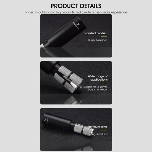 1 Pair Bicycle Handlebar Extension Rod Suitable For Grips Ports Extend Bike Part - Picture 8 of 12