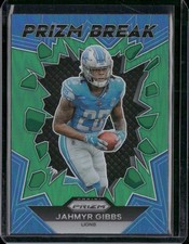 2023 Panini Prizm #PB-5 Jahmyr Gibbs Prizm Break Prizms Green