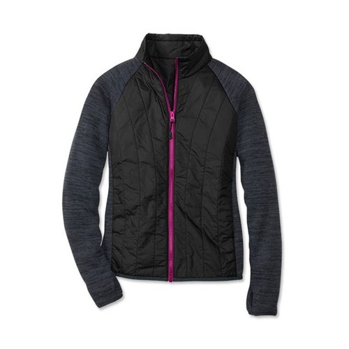Orvis Passport Adventure Mixed Media Quilted Jacket Mid Weight Zip Fleece Sz XS - Picture 8 of 9