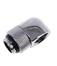 Alphacool L-connector Rotatable  90 G1/4 Degree Angled Rotary Fitting - Chrome