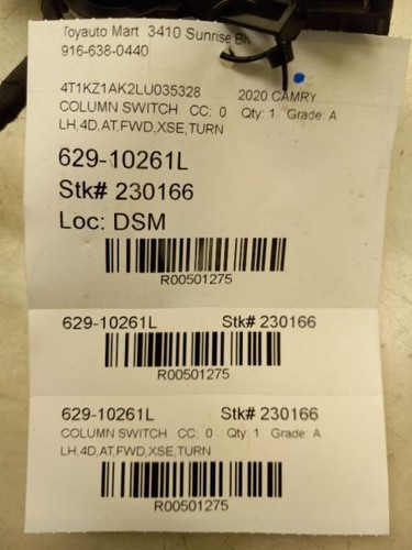 18-25 TOYOTA CAMRY XSE DRIVER LEFT TURN SIGNAL US MARKET - Picture 8 of 12