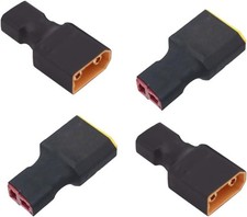 4pcs Deans T Plug Female Connector to XT90 Male Connector Adapter for RC Lipo Ni