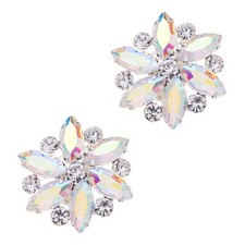 Fashion Bridal Wedding Party Shoe Clips Rhinestone Shoe Buckle Multi Color 2P...