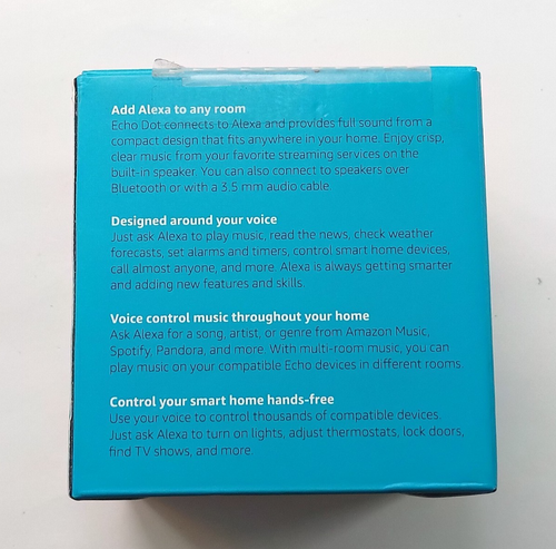 ¡NUEVO/SELLADO! / Altavoz inteligente Amazon Echo Dot (3ª generación) con Alexa (blanco) - Imagen 4 de 5